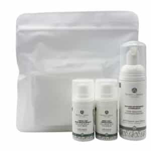 Travel kit verde - pelli impure, pori dilatati