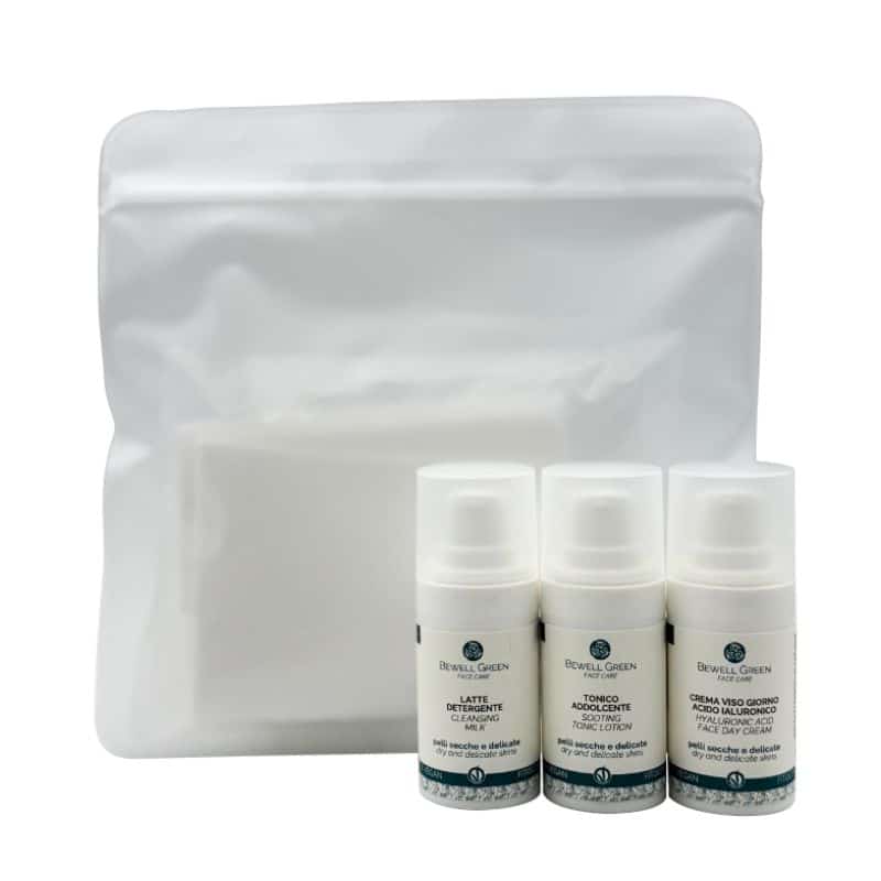 Travel kit blu - pelli secche e sensibili